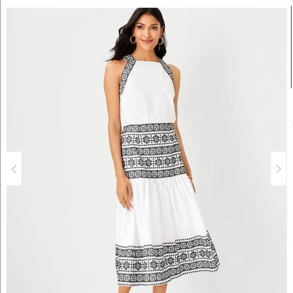 Ann Taylor | Dresses | Nwt Ann Taylor Petite Embroidered Halter Maxi |  Poshmark